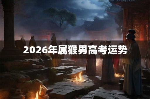 2026年属猴男高考运势