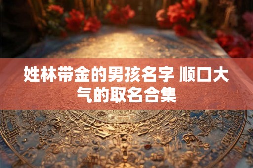 姓林带金的男孩名字 顺口大气的取名合集