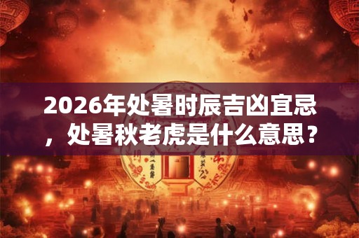 2026年处暑时辰吉凶宜忌，处暑秋老虎是什么意思？