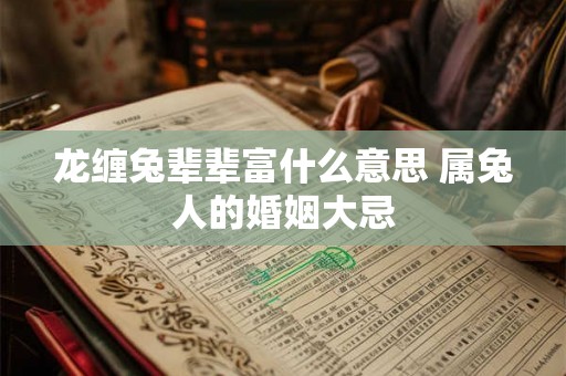 龙缠兔辈辈富什么意思 属兔人的婚姻大忌