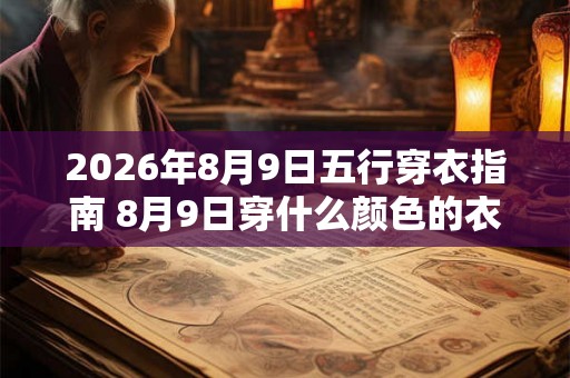 2026年8月9日五行穿衣指南 8月9日穿什么颜色的衣服