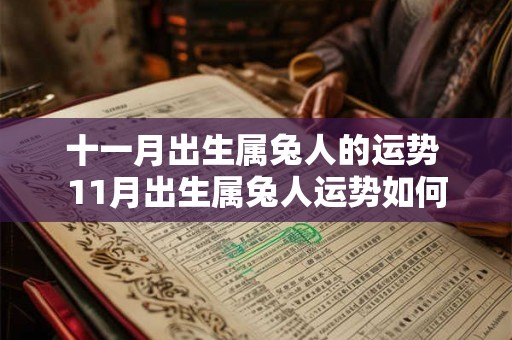 十一月出生属兔人的运势 11月出生属兔人运势如何