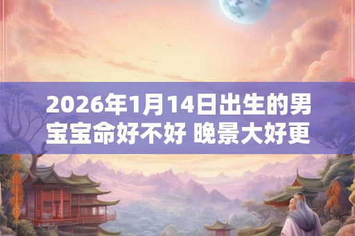 2026年1月14日出生的男宝宝命好不好 晚景大好更有结余