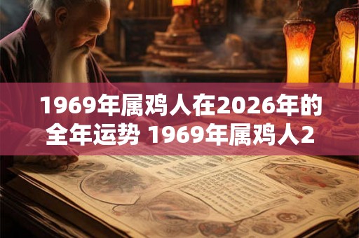 1969年属鸡人在2026年的全年运势 1969年属鸡人2026年运势如何 1969年属鸡人在2026年的全年运势 1969年属鸡人2026年运势如何