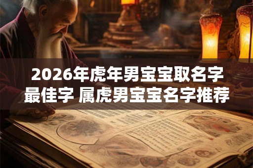 2026年虎年男宝宝取名字最佳字 属虎男宝宝名字推荐 2026年虎年男宝宝取名字最佳字 属虎男宝宝名字推荐
