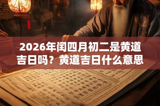 2026年闰四月初二是黄道吉日吗?黄道吉日什么意思? 2026年闰四月初二是黄道吉日吗?黄道吉日什么意思?