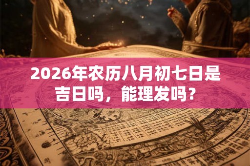 2026年农历八月初七日是吉日吗，能理发吗？