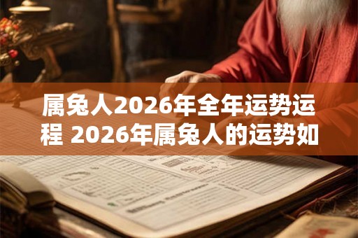 属兔人2026年全年运势运程 2026年属兔人的运势如何