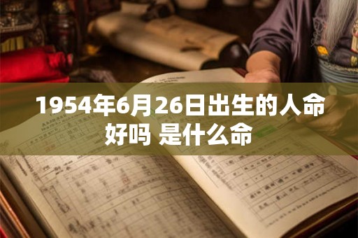 1954年6月26日出生的人命好吗 是什么命 1954年6月26日出生的人命好吗 是什么命