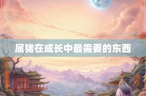 属猪在成长中最需要的东西