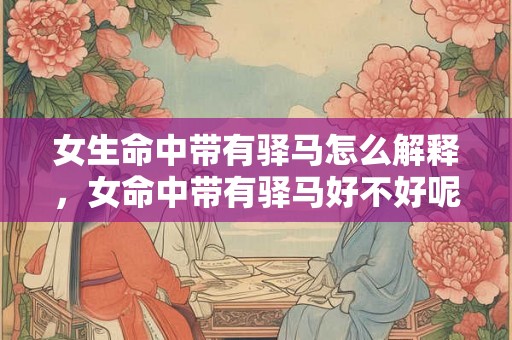 女生命中带有驿马怎么解释，女命中带有驿马好不好呢？