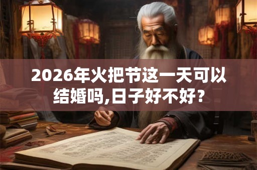 2026年火把节这一天可以结婚吗,日子好不好？
