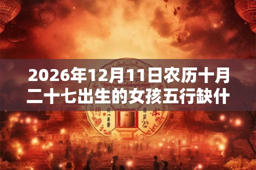 2026年12月11日农历十月二十七出生的女孩五行缺什么 2026年12月11日农历十月二十七出生的女孩五行缺什么