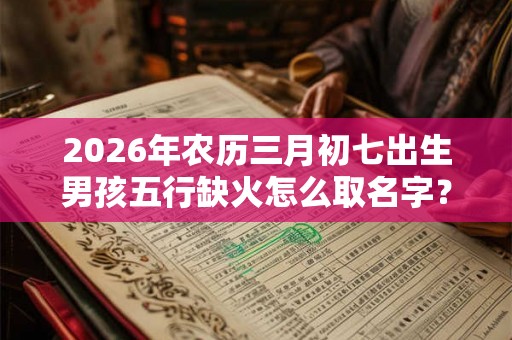 2026年农历三月初七出生男孩五行缺火怎么取名字？