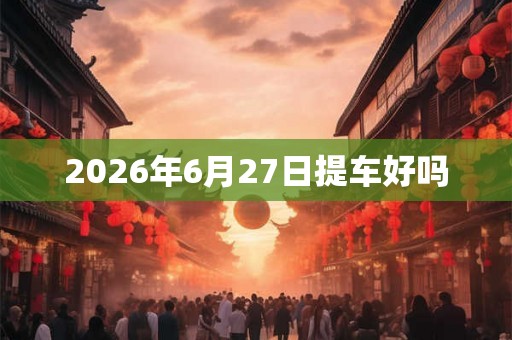 2026年6月27日提车好吗