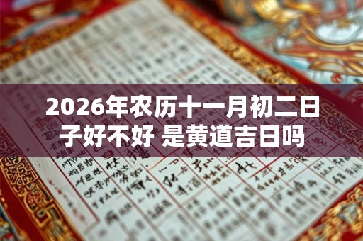 2026年农历十一月初二日子好不好 是黄道吉日吗