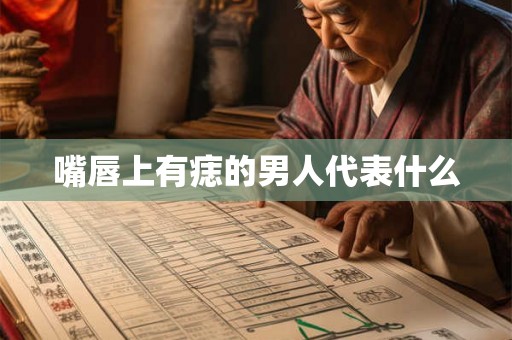 嘴唇上有痣的男人代表什么