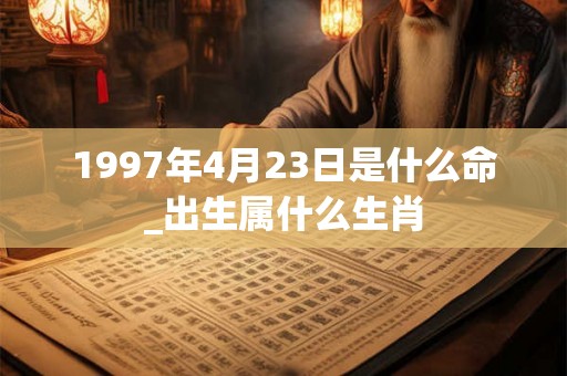 1997年4月23日是什么命_出生属什么生肖 1997年4月23日是什么命_出生属什么生肖