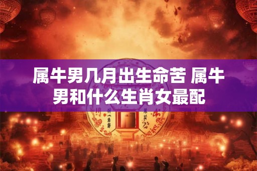 属牛男几月出生命苦 属牛男和什么生肖女最配 属牛男几月出生命苦 属牛男和什么生肖女最配