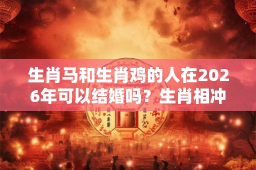 生肖马和生肖鸡的人在2026年可以结婚吗?生肖相冲吗? 生肖马和生肖鸡的人在2026年可以结婚吗?生肖相冲吗?