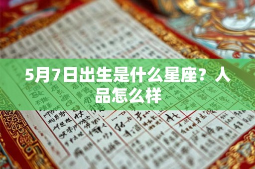 5月7日出生是什么星座?人品怎么样 5月7日出生是什么星座?人品怎么样