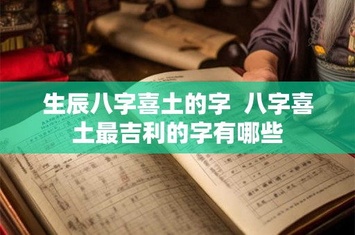 生辰八字喜土的字 八字喜土最吉利的字有哪些 生辰八字喜土的字 八字喜土最吉利的字有哪些