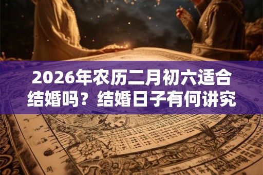 2026年农历二月初六适合结婚吗？结婚日子有何讲究？