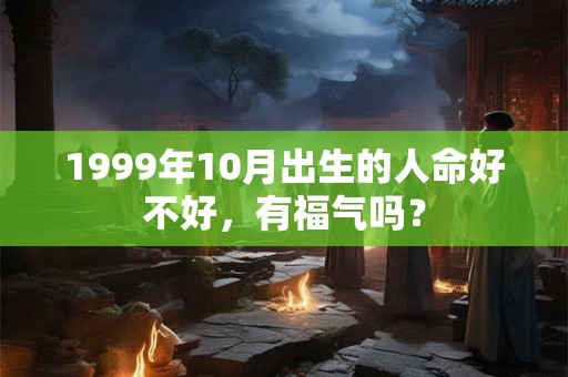 1999年10月出生的人命好不好，有福气吗？