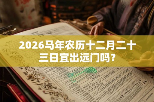 2026马年农历十二月二十三日宜出远门吗？