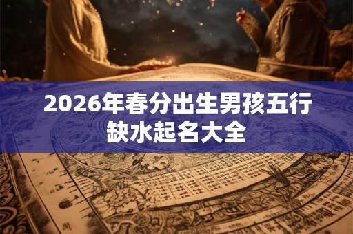 2026年春分出生男孩五行缺水起名大全