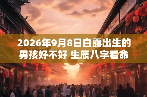 2026年9月8日白露出生的男孩好不好 生辰八字看命