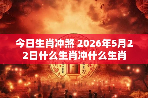 今日生肖冲煞 2026年5月22日什么生肖冲什么生肖