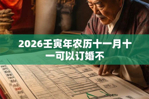 2026壬寅年农历十一月十一可以订婚不