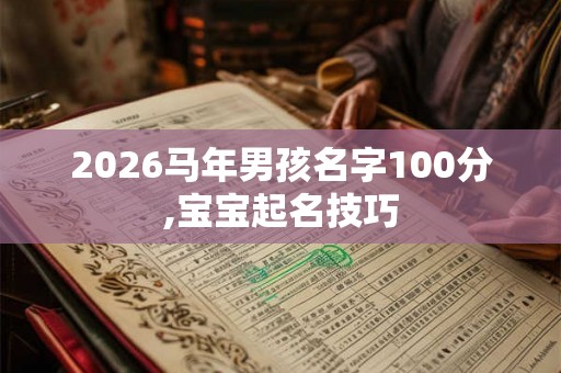2026马年男孩名字100分,宝宝起名技巧 2026马年男孩名字100分,宝宝起名技巧