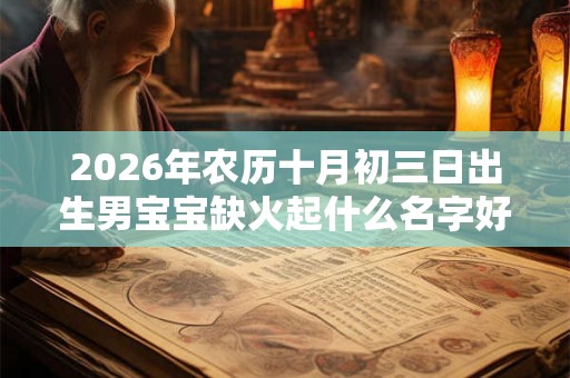 2026年农历十月初三日出生男宝宝缺火起什么名字好