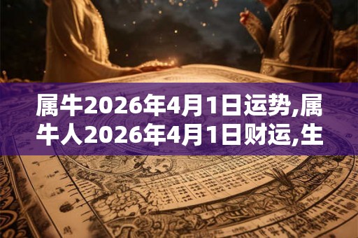 属牛2026年4月1日运势,属牛人2026年4月1日财运,生肖牛2026年4月1日运势