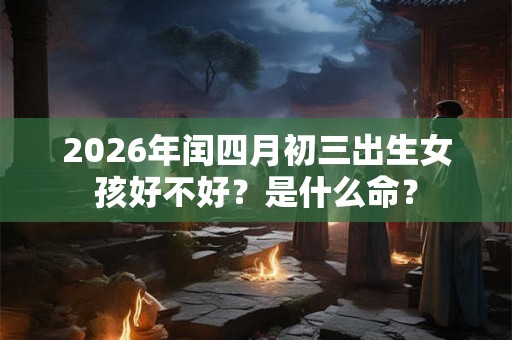 2026年闰四月初三出生女孩好不好？是什么命？