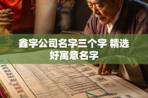 鑫字公司名字三个字 精选好寓意名字