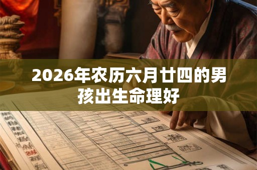2026年农历六月廿四的男孩出生命理好 2026年农历六月廿四的男孩出生命理好