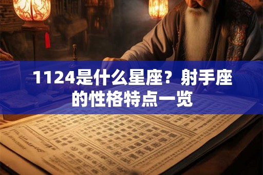 1124是什么星座？射手座的性格特点一览