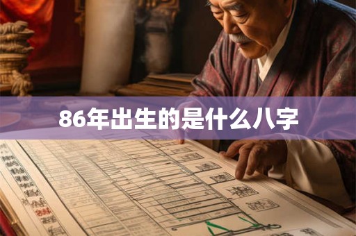 86年出生的是什么八字