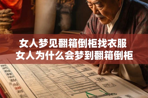 女人梦见翻箱倒柜找衣服 女人为什么会梦到翻箱倒柜找衣服 女人梦见翻箱倒柜找衣服 女人为什么会梦到翻箱倒柜找衣服