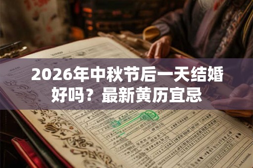 2026年中秋节后一天结婚好吗？最新黄历宜忌