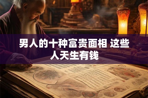 男人的十种富贵面相 这些人天生有钱