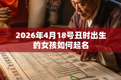 2026年4月18号丑时出生的女孩如何起名