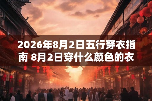 2026年8月2日五行穿衣指南 8月2日穿什么颜色的衣服