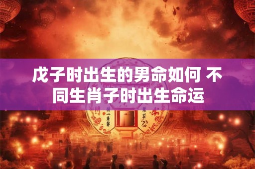 戊子时出生的男命如何 不同生肖子时出生命运