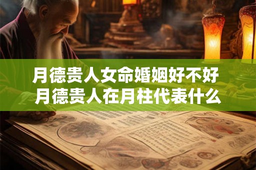 月德贵人女命婚姻好不好 月德贵人在月柱代表什么