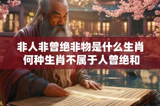 非人非曾绝非物是什么生肖 何种生肖不属于人曾绝和物