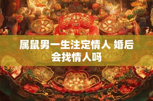 属鼠男一生注定情人 婚后会找情人吗
